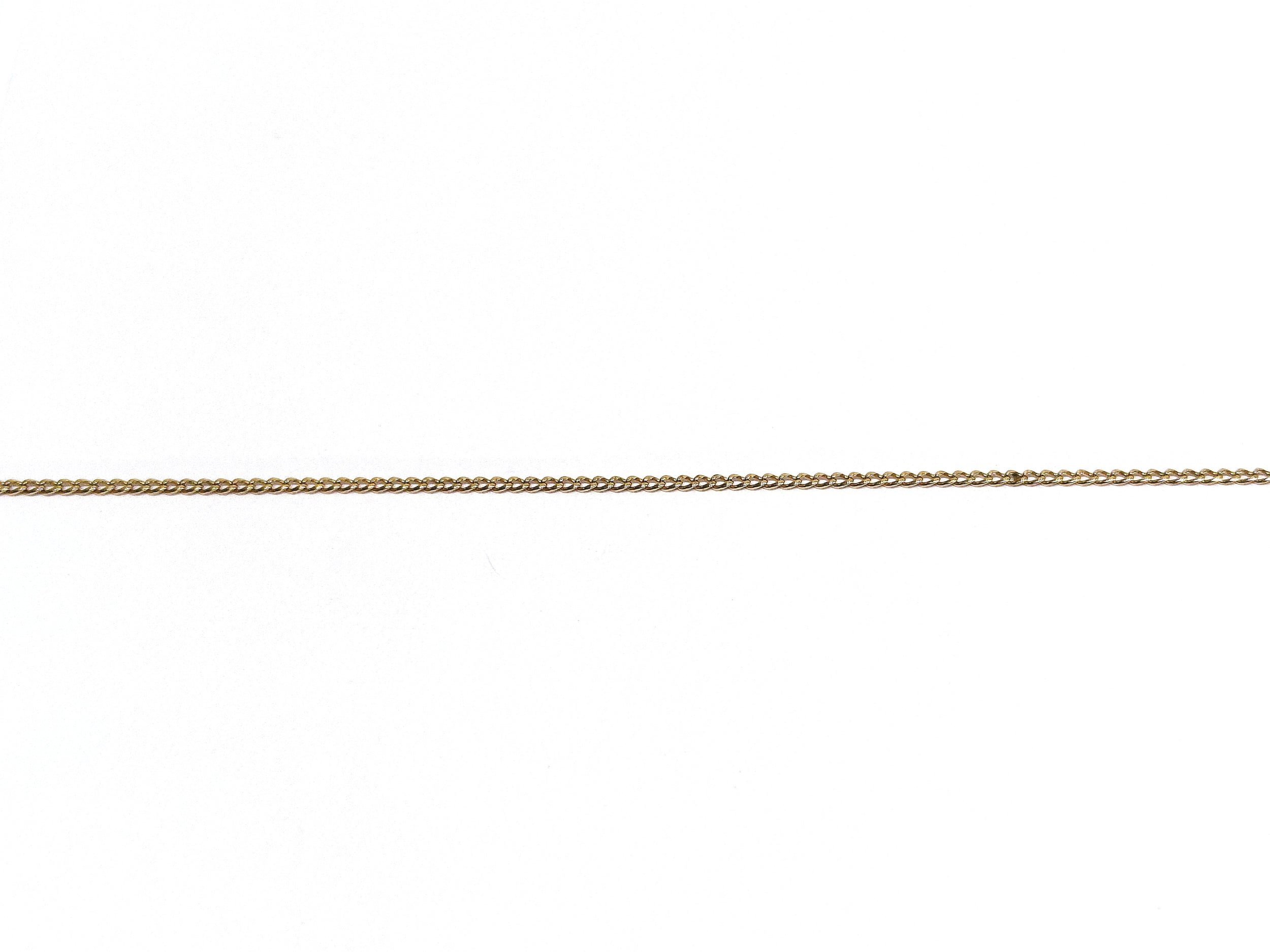 Rose gold chain with curb chain design
