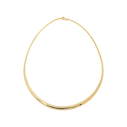 Yellow Gold Omega Link Necklace