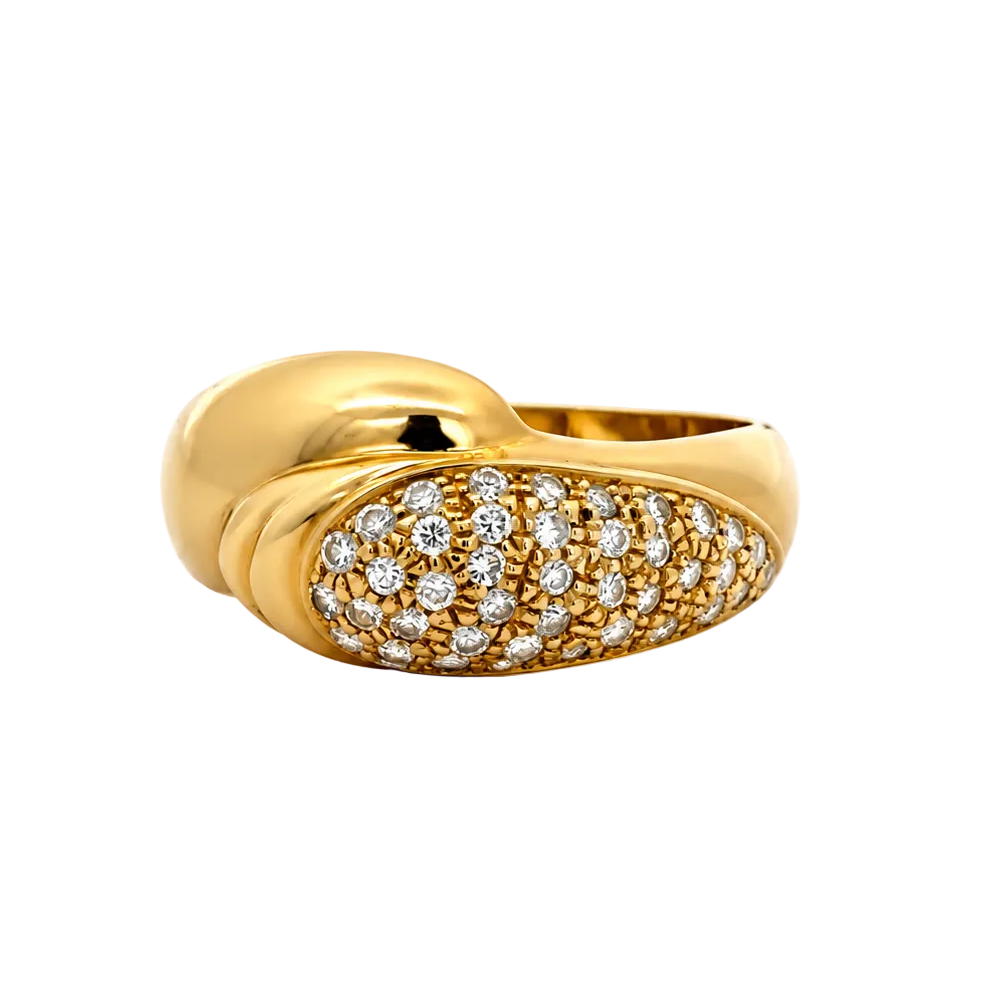 Yellow Gold and Diamond Cocktail Ring