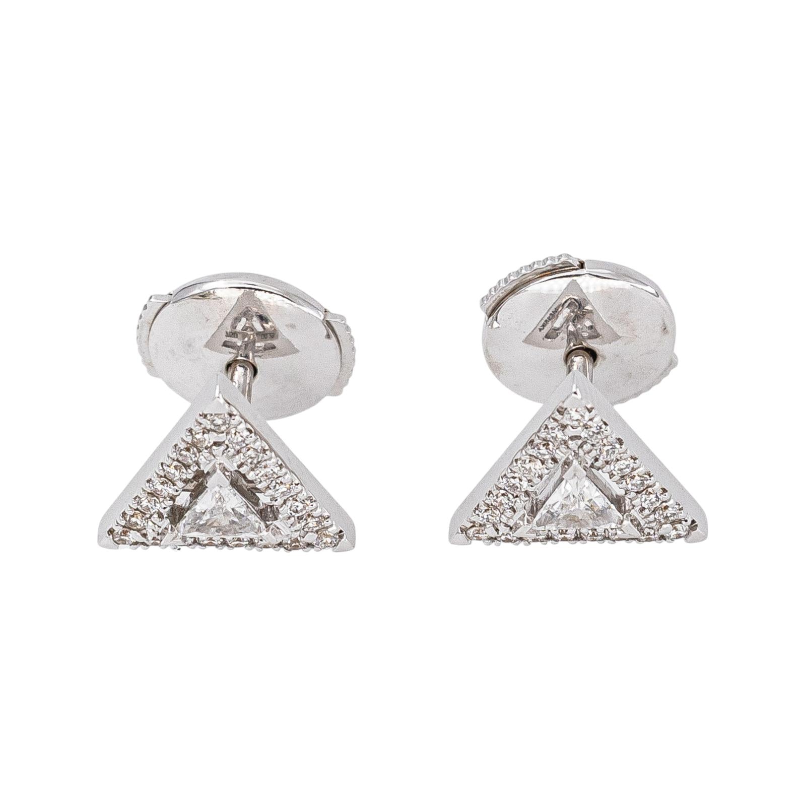 Messika Boucles d'oreilles Puces Théa Or blanc Diamant