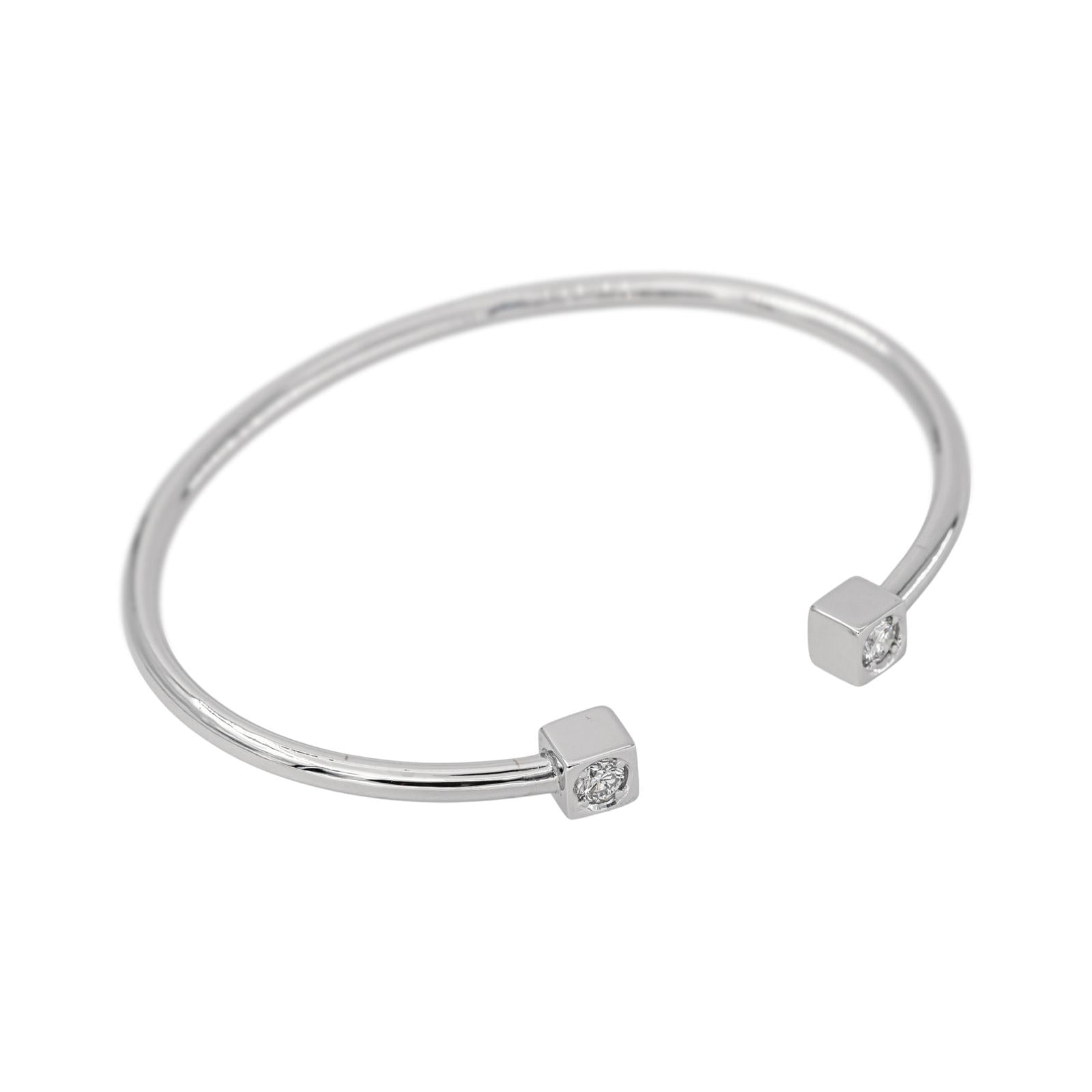 White Gold Diamond Bangle Bracelet