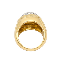 Yellow Gold and Diamond Dome Ring