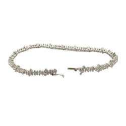 Bracelet Ligne en or blanc et diamants