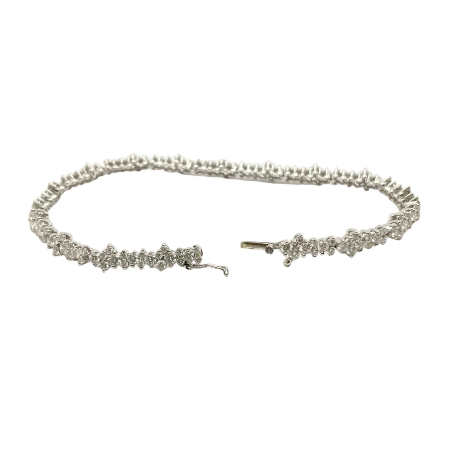 Bracelet Ligne en or blanc et diamants