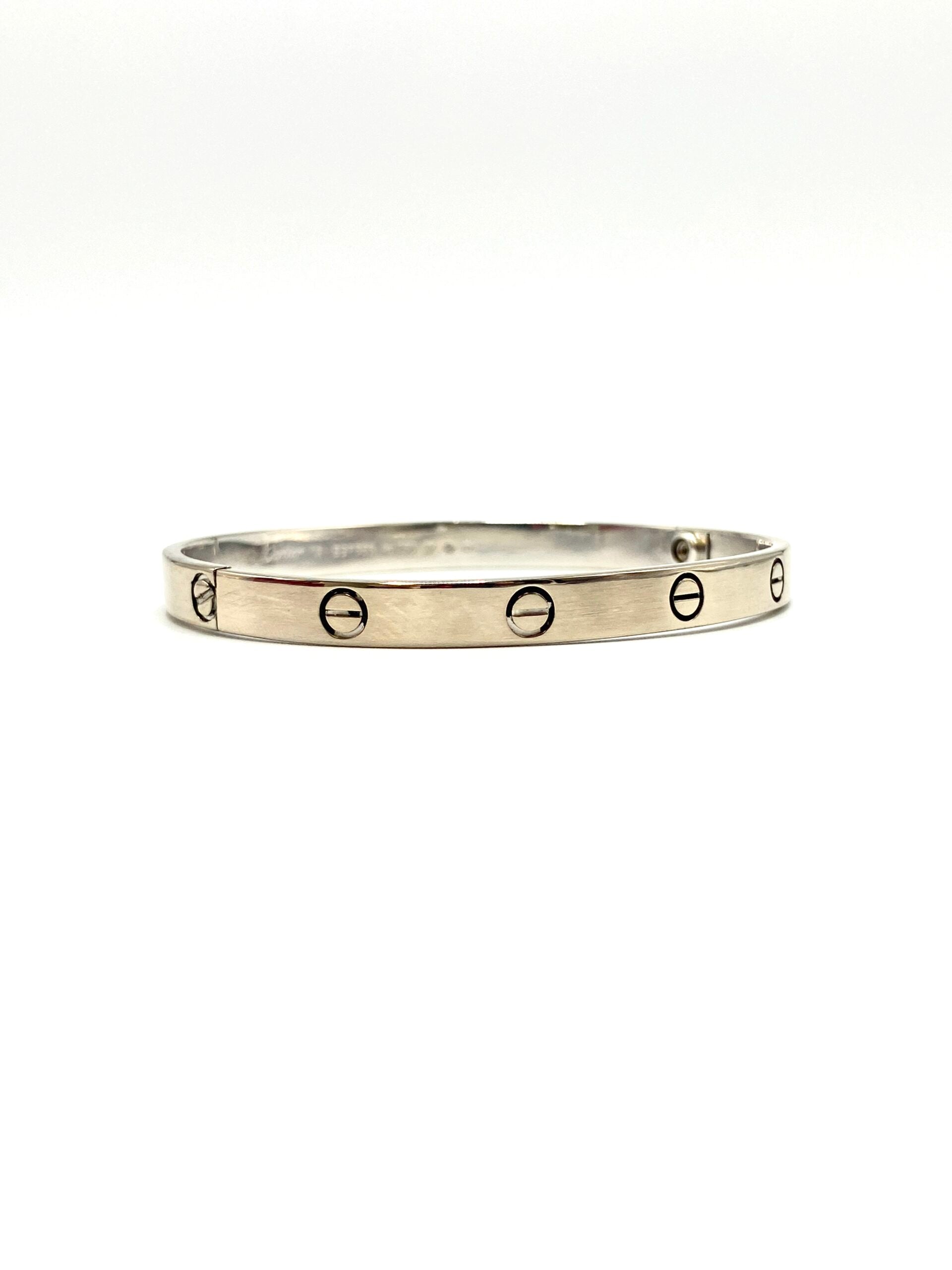 Bracelet Jonc CARTIER Love Classique en or blanc