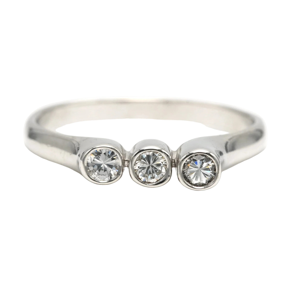 Bague Trilogie en or blanc et diamants
