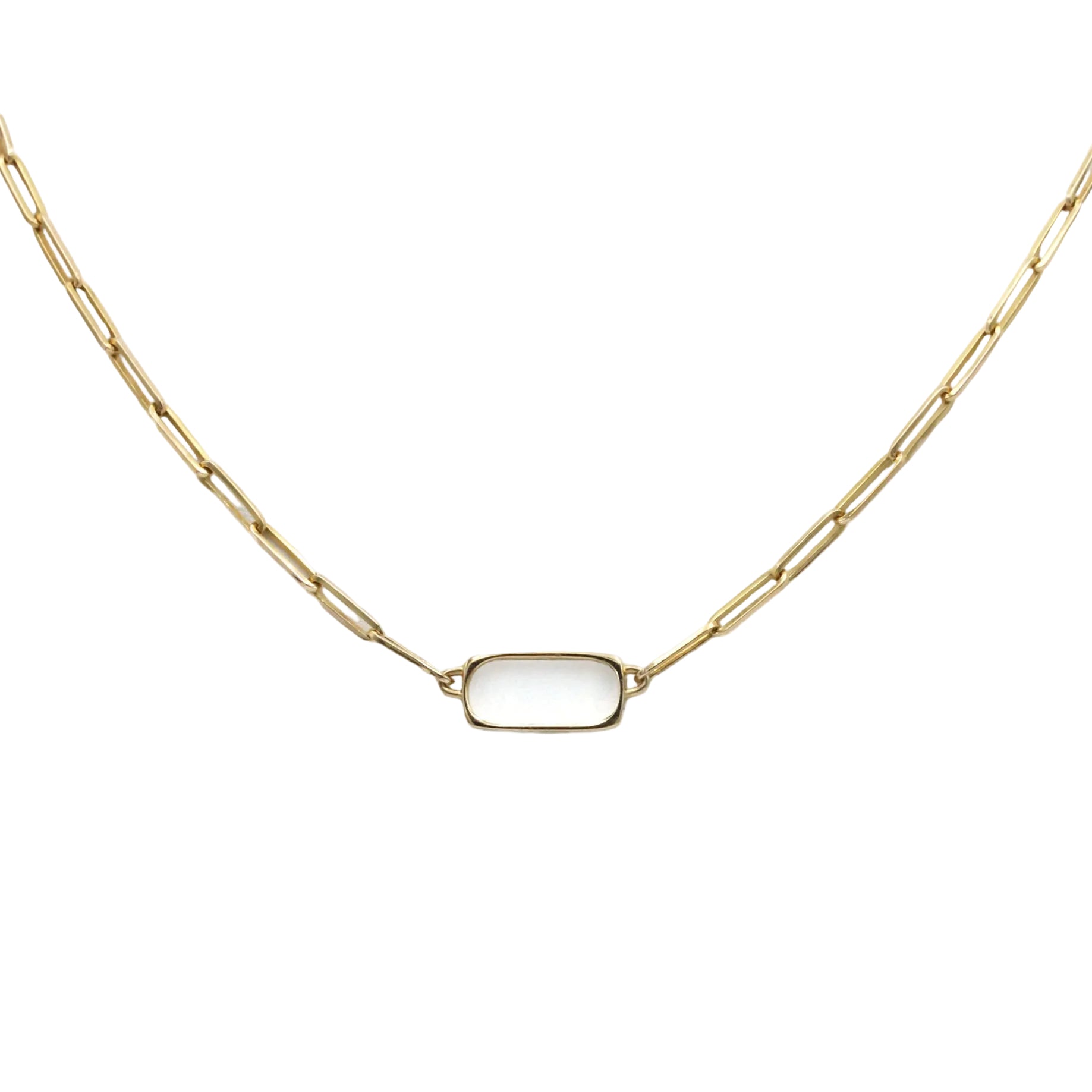 DINH VAN Yellow Gold Link Necklace