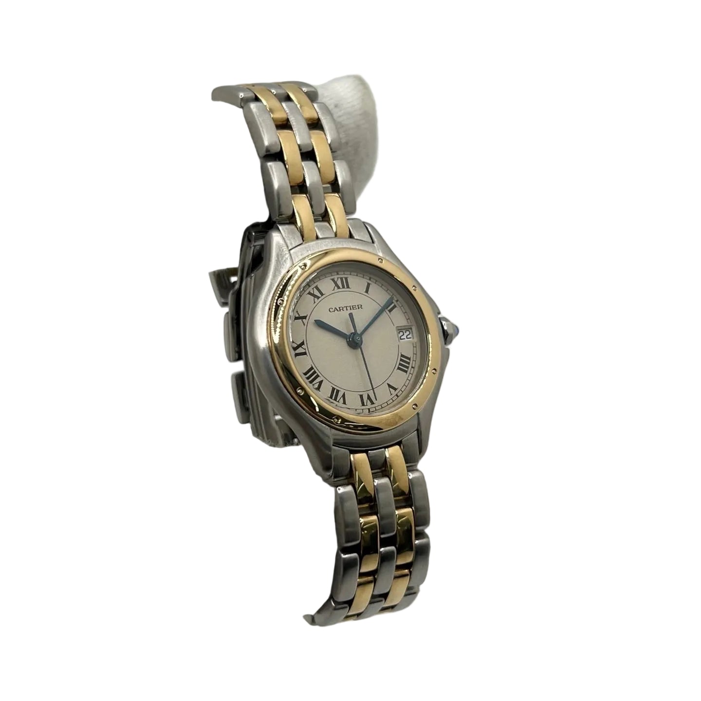 CARTIER "Cougar" Watch in Yellow Gold and Stainless Steel