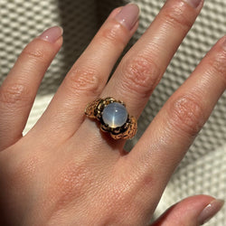 Yellow Gold and Sapphire Cocktail Ring
