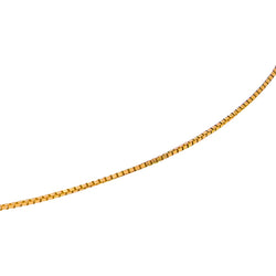 Yellow Gold Box Chain Necklace