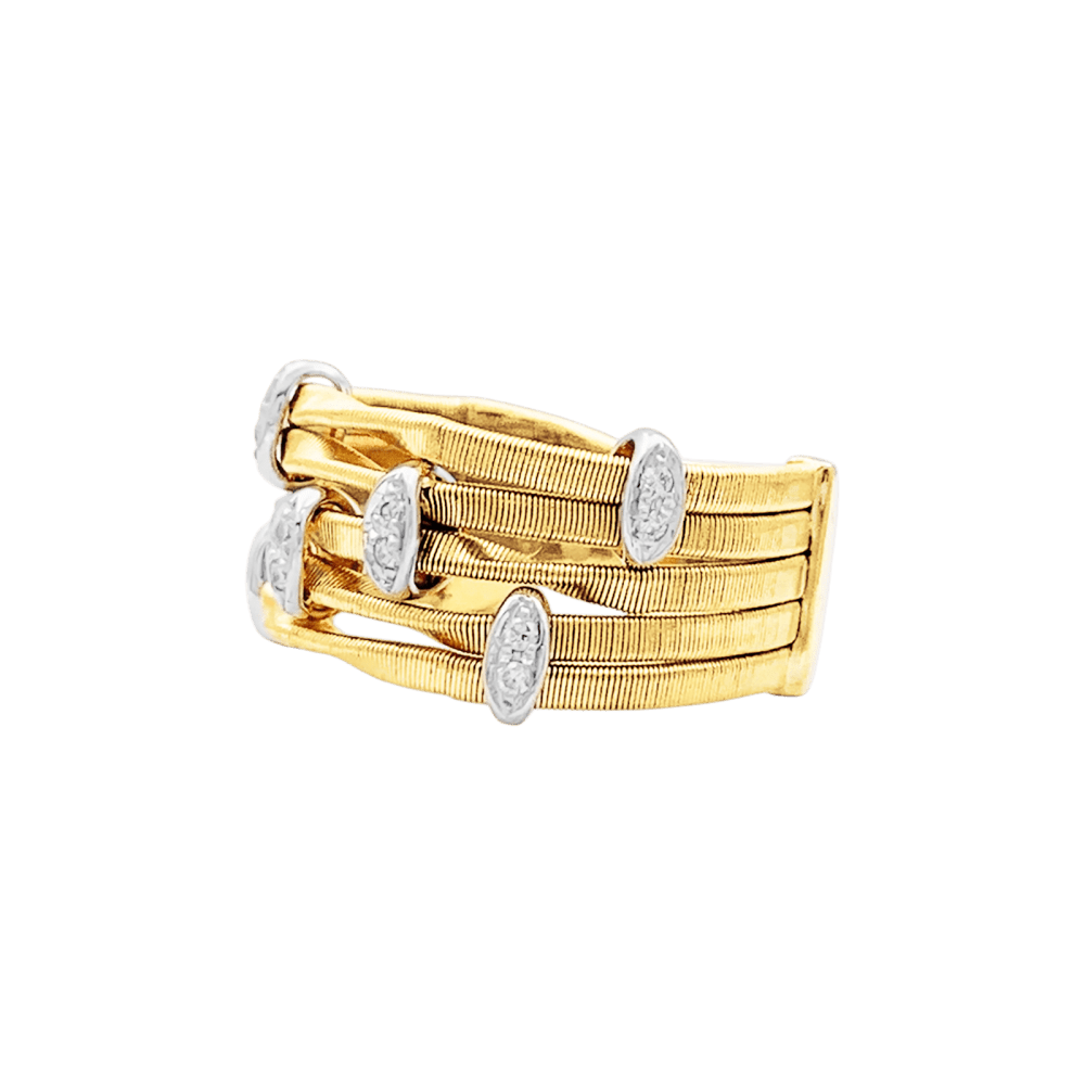 Bague Marco BICEGO, « Marrakech Onde », deux ors, diamants.