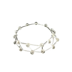 CARTIER "Les Molécules" Choker Necklace in white gold and rock crystal