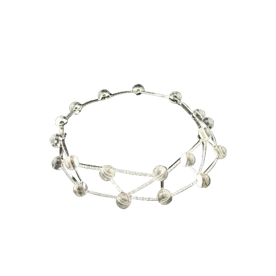 CARTIER "Les Molécules" Choker Necklace in white gold and rock crystal