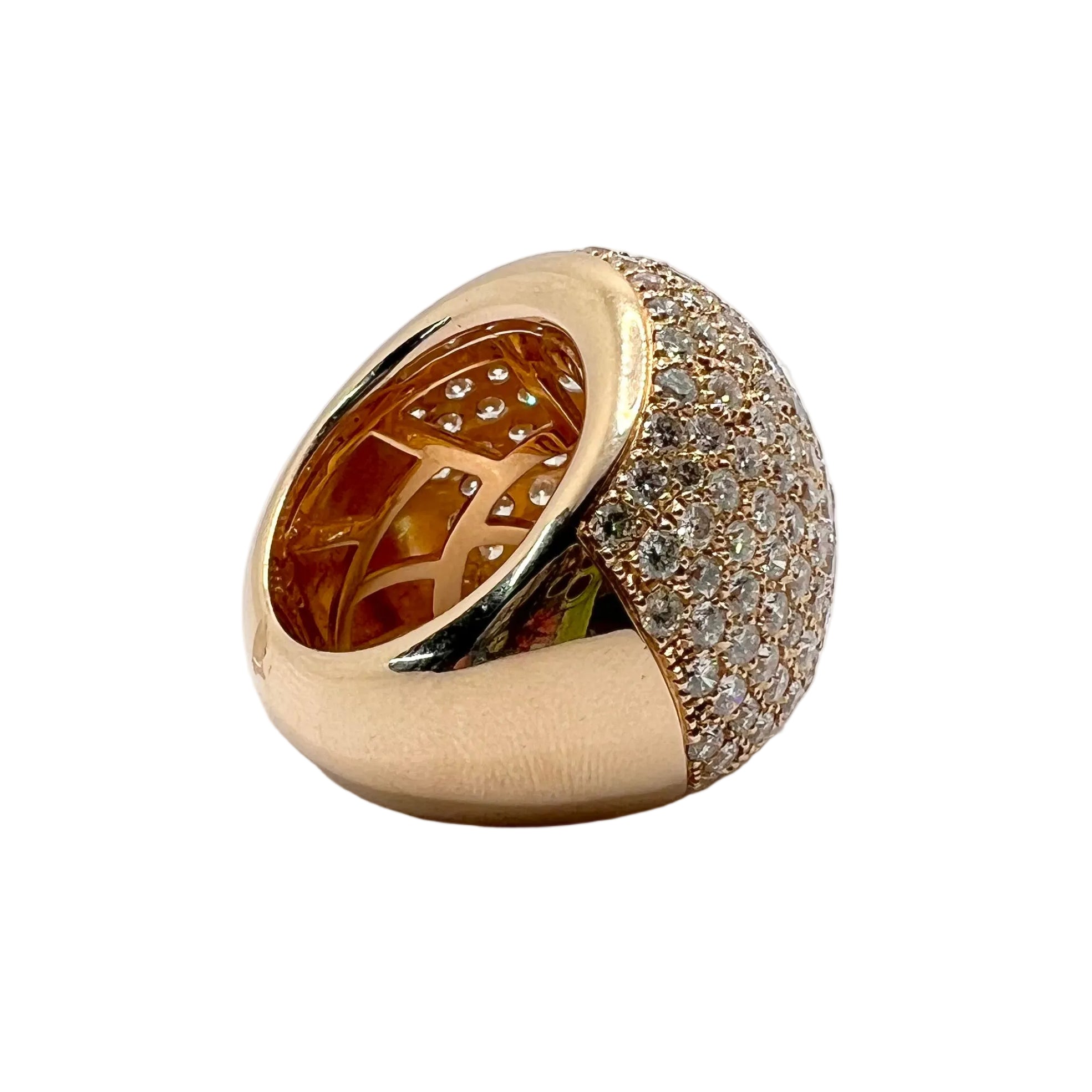 Rose Gold and Diamond Pave Ring