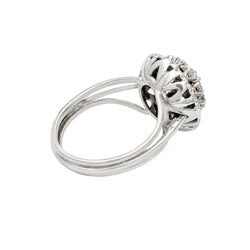 "Entourage" Ring in White Gold and Diamonds