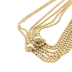 Collier Cartier, "Draperie", 6 rangs, or jaune.