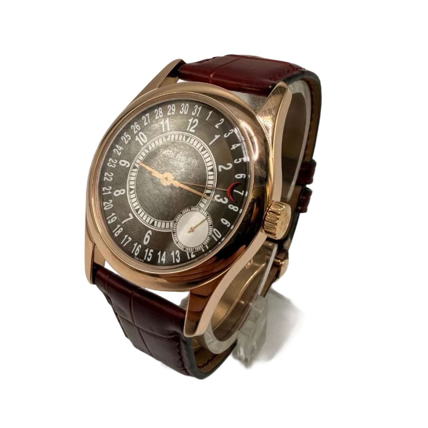 Montre PATEK PHILIPPE Calatrave 6000R-001 en or rose et cuir
