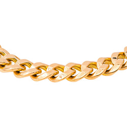 Rose gold curb chain bracelet