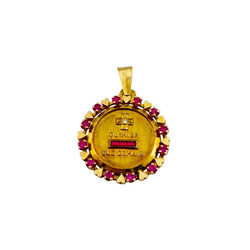 AUGIS Medal in yellow gold, rubies, and diamonds