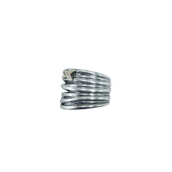 MAUBOUSSIN "Kiff and Sun" Ring in yellow gold, silver, and diamonds