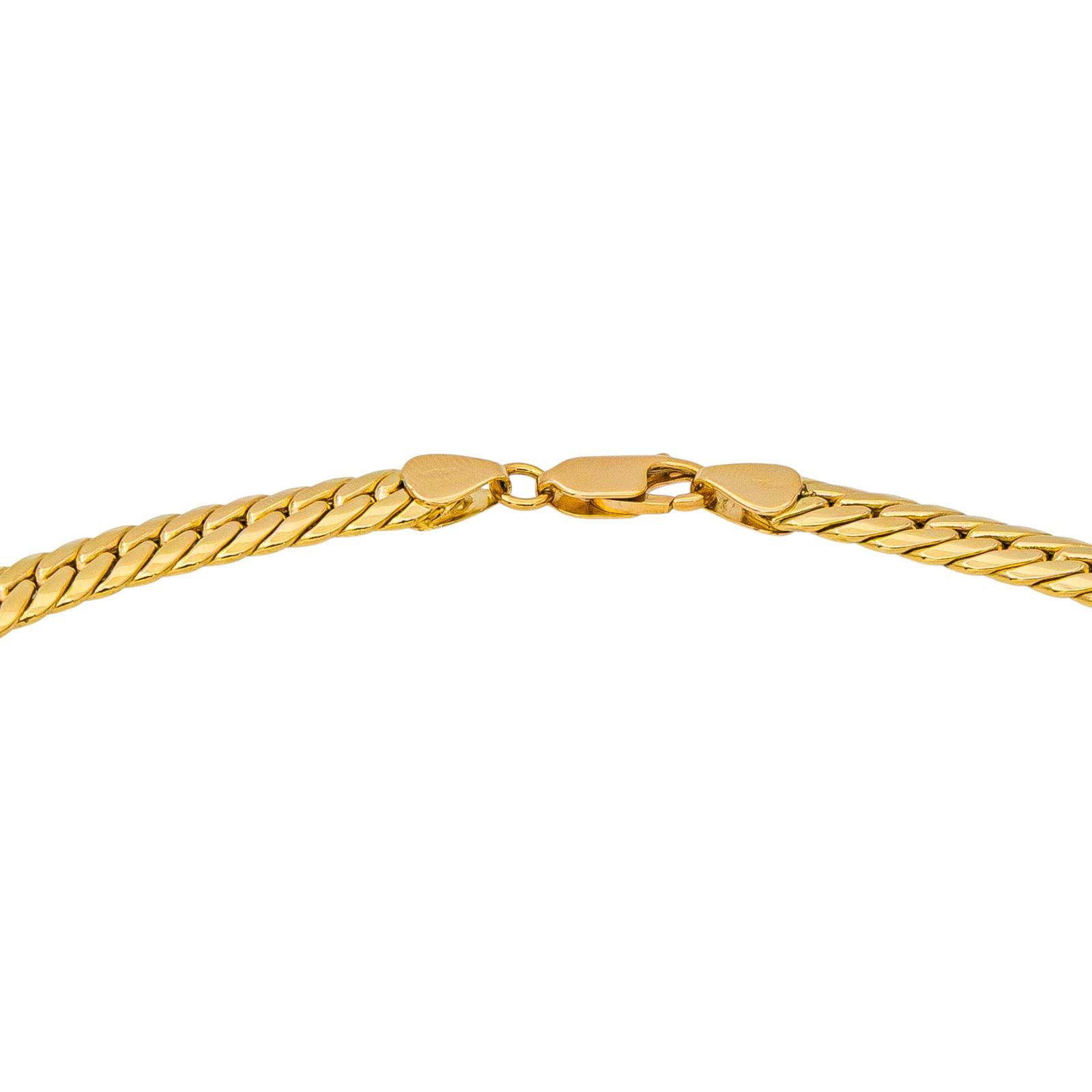 Yellow Gold English Link Necklace