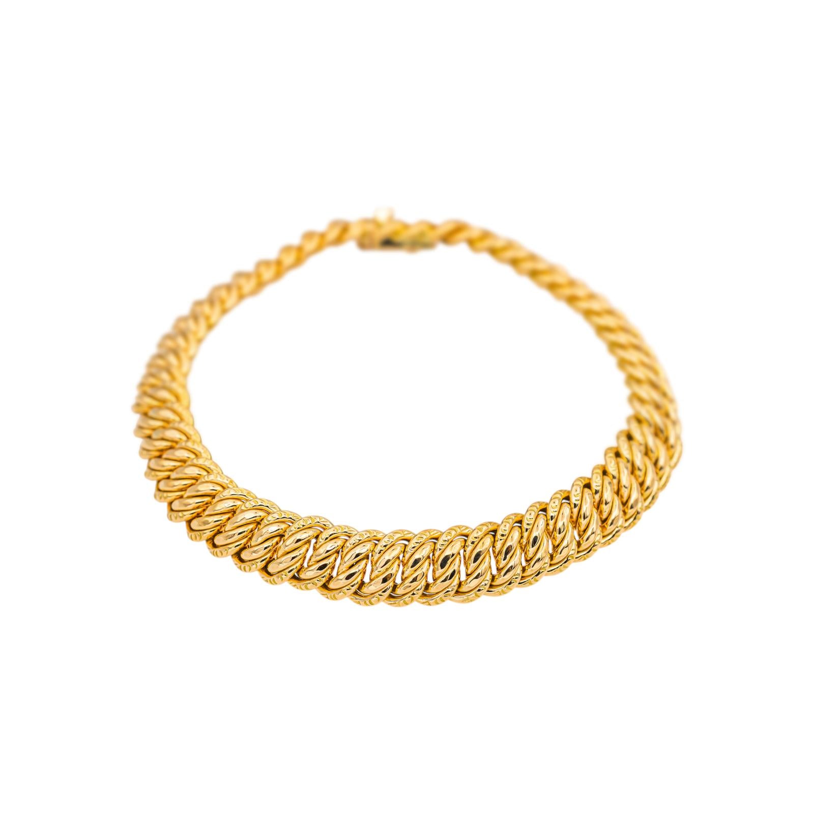 Bracelet Maille américaine Or jaune