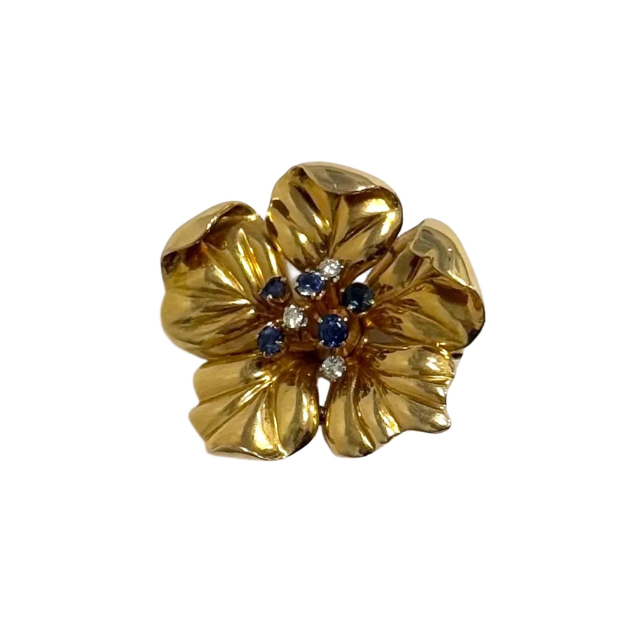 Broche fleur épanouie