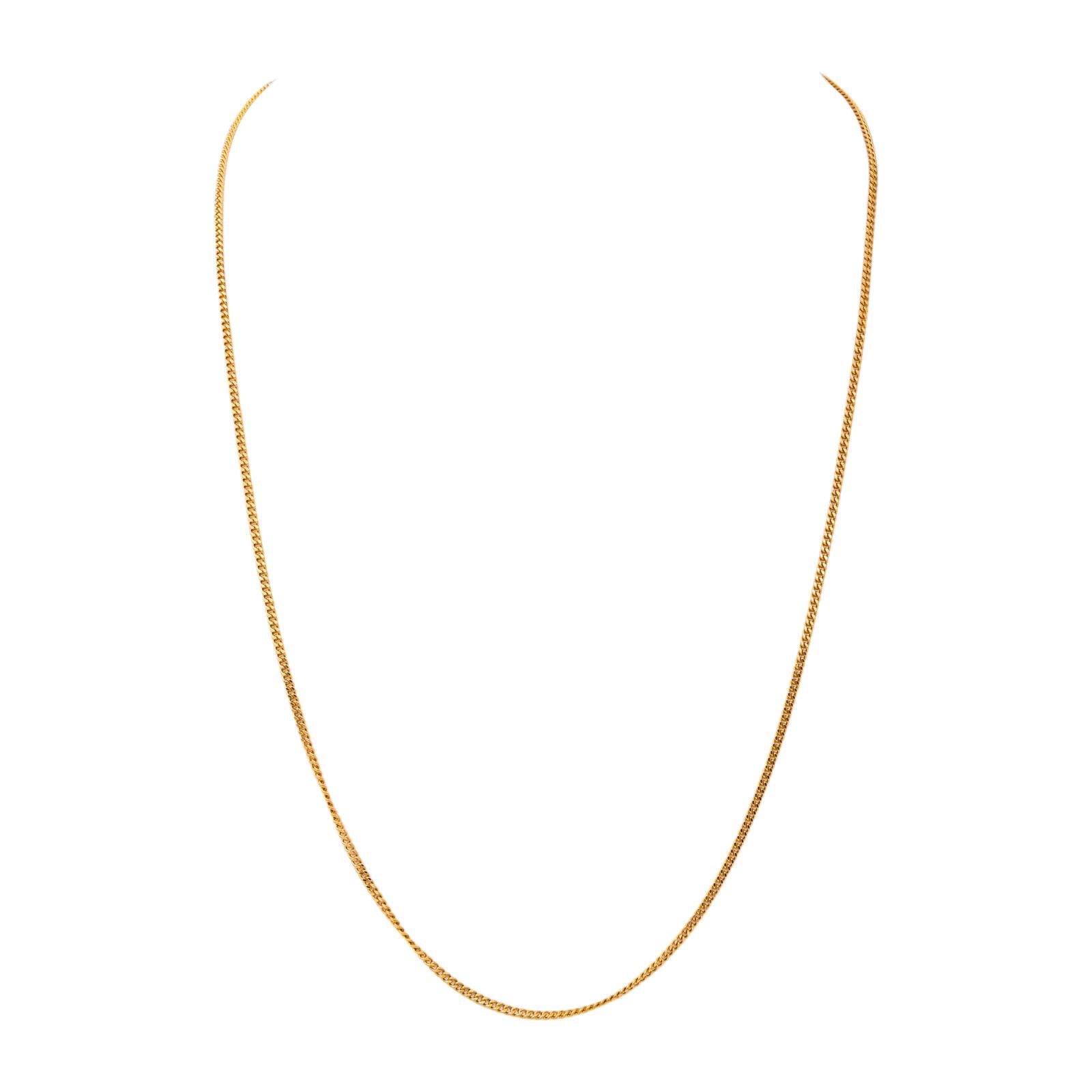 Rose gold Curb chain Necklace