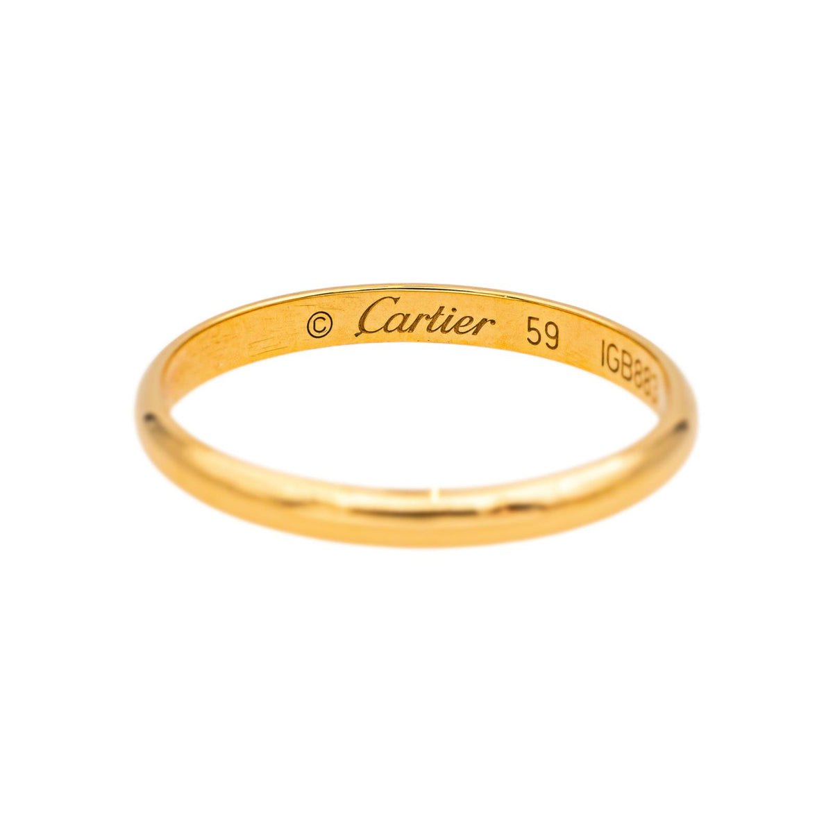 Cartier Wedding band ring 1895 Yellow gold