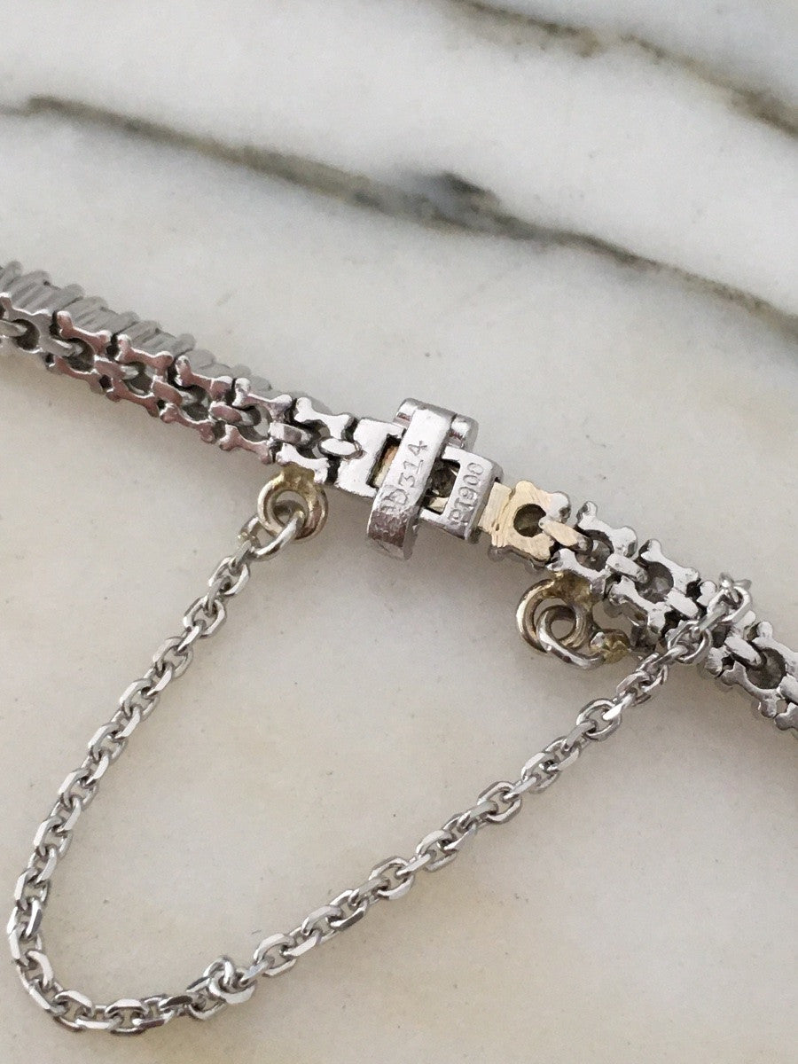 Bracelet Ligne in Platinum and Diamonds