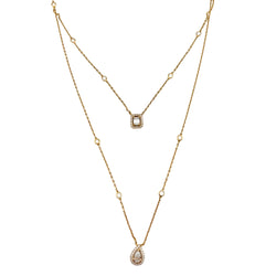 MESSIKA "My Twin" PM Double-Strand Necklace in rose gold and diamonds