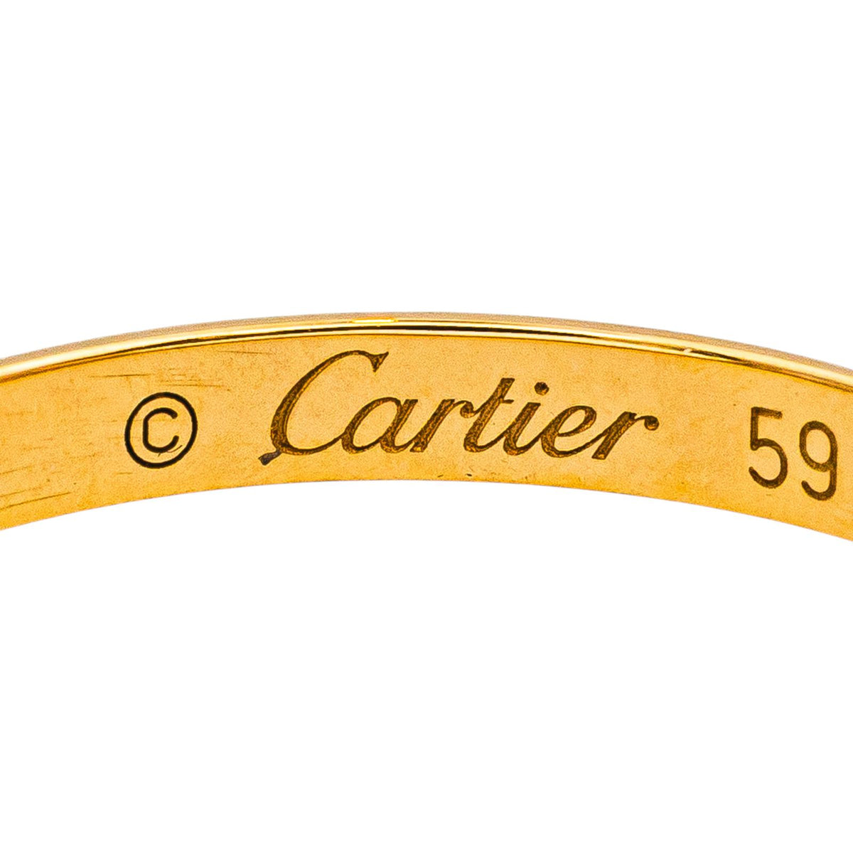 Cartier Wedding band ring 1895 Yellow gold