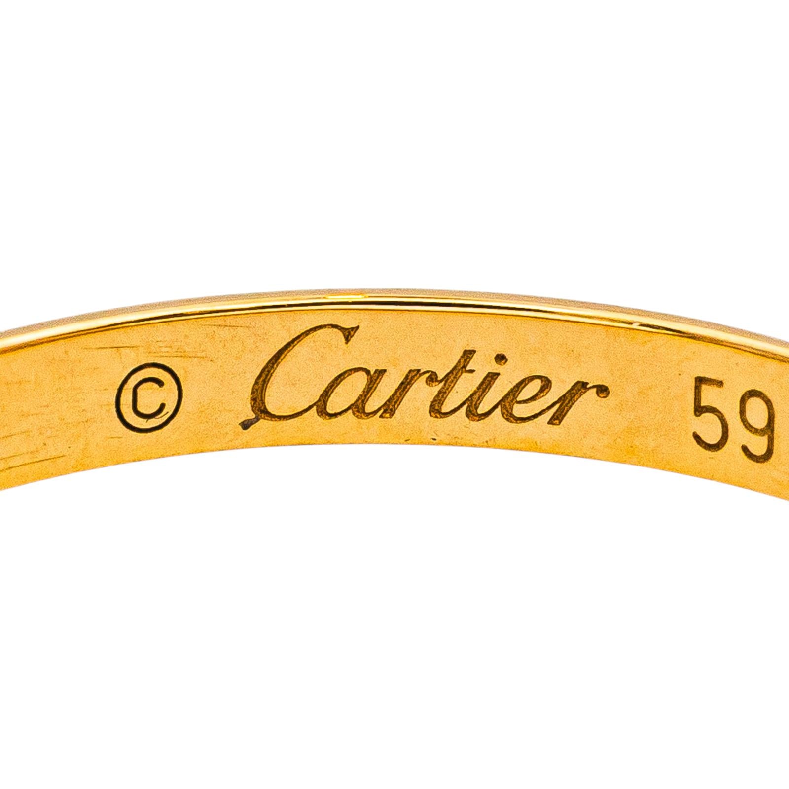 Cartier Wedding band ring 1895 Yellow gold