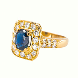 Yellow Gold Sapphire Ring