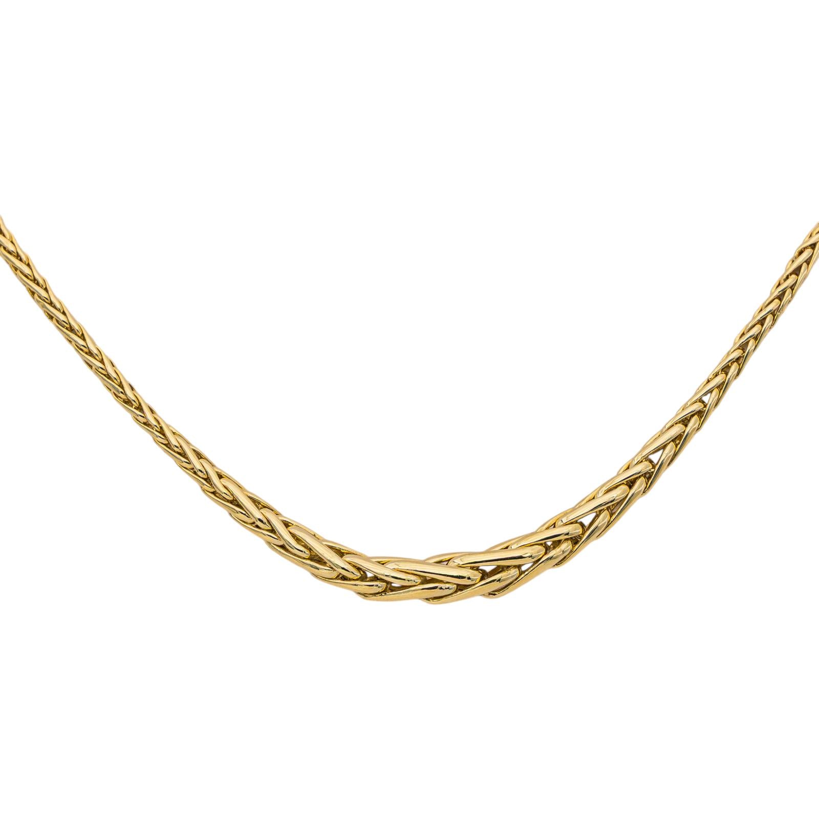 Collier Maille palmier Or jaune