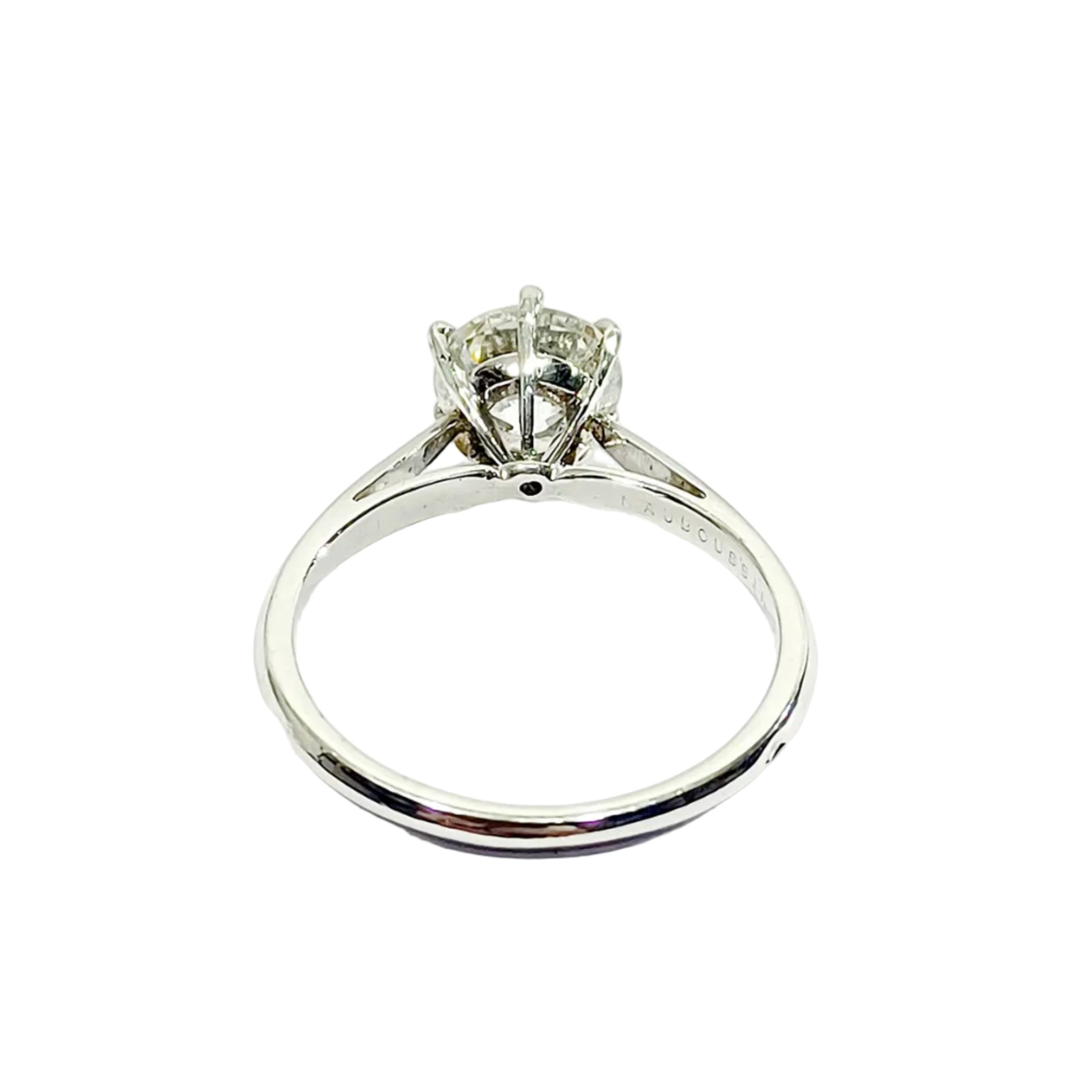 Ring Solitaire MAUBOUSSIN in paltinium and diamond