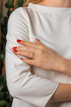 Yellow Gold Solitaire Diamond Ring
