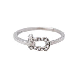 Fred Bague Force 10 Or blanc Diamant