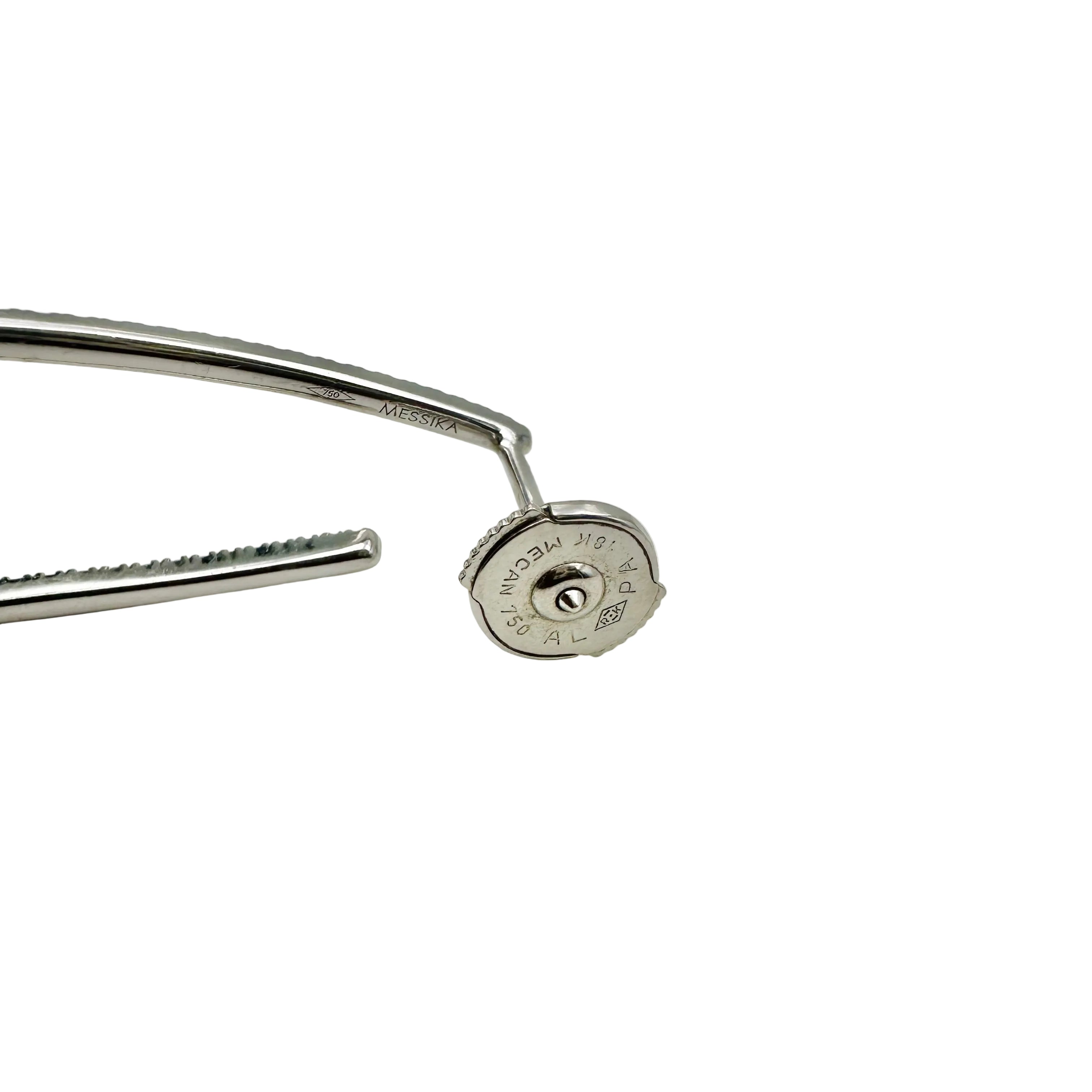 MESSIKA "Gatsby" dangling earrings in white gold and diamonds