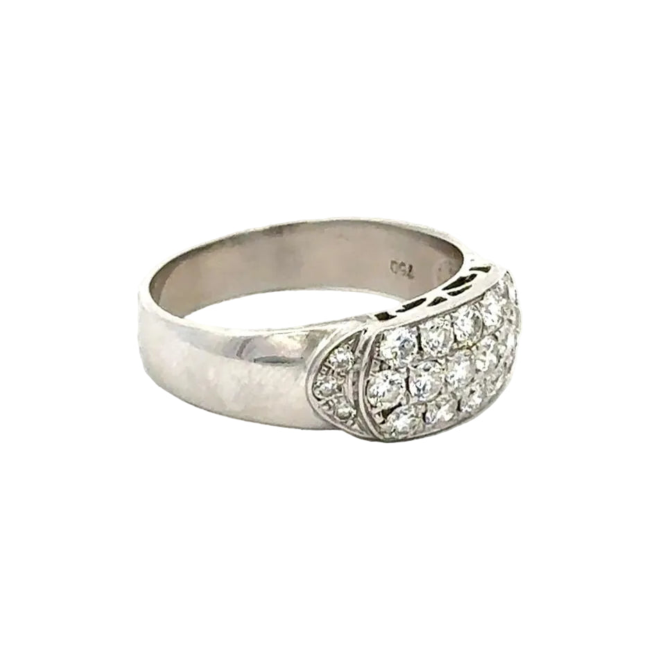 White gold and Diamond Pave Ring