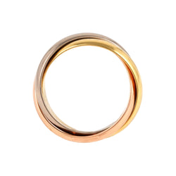 CARTIER "Trinity" Wedding band in white gold, yellow gold, and rose gold