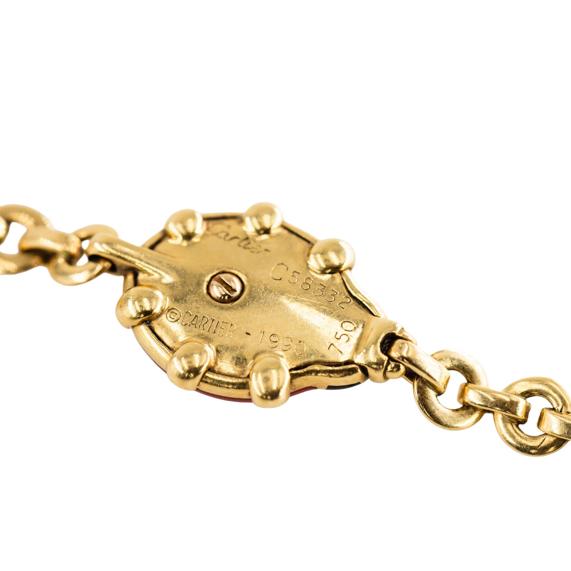 CARTIER "Ladybugs" bracelet in yellow gold and Enamel