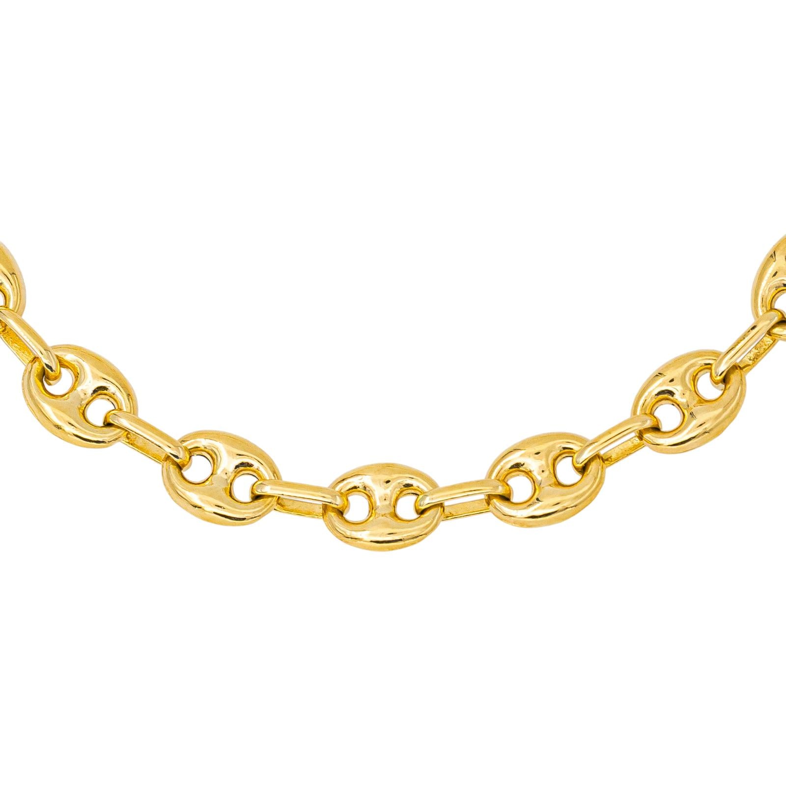 Bracelet Maille grain de café Or jaune