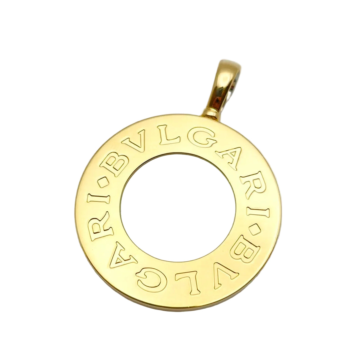 BULGARI pendant in white gold, yellow gold, Mother-of-pearl, and Onyx