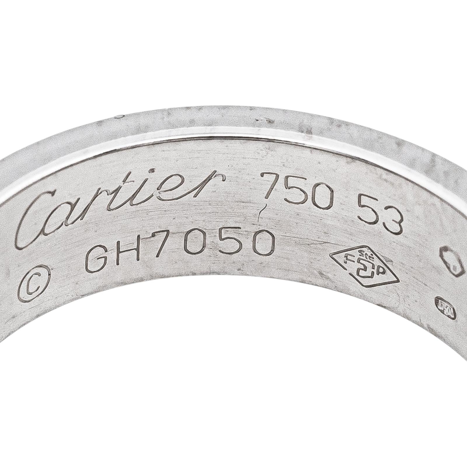 Cartier  Bague  Love  Or blanc