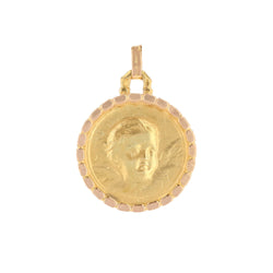 Medal in yellow gold and rose gold