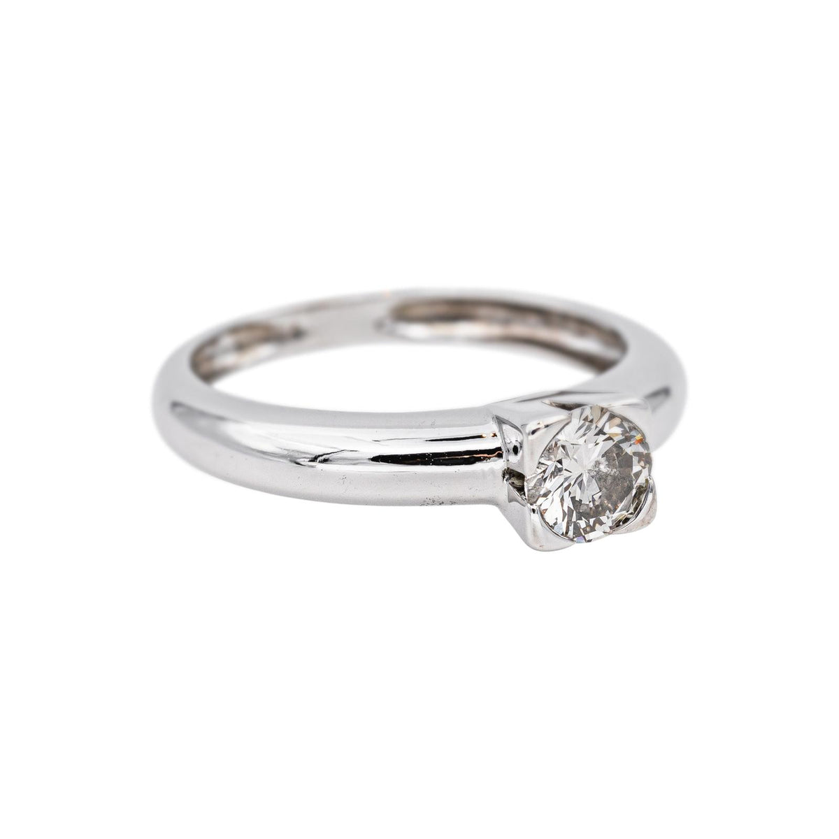 White Gold Solitaire Diamond Ring
