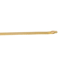 Yellow Gold Mirror-Finish Link Necklace