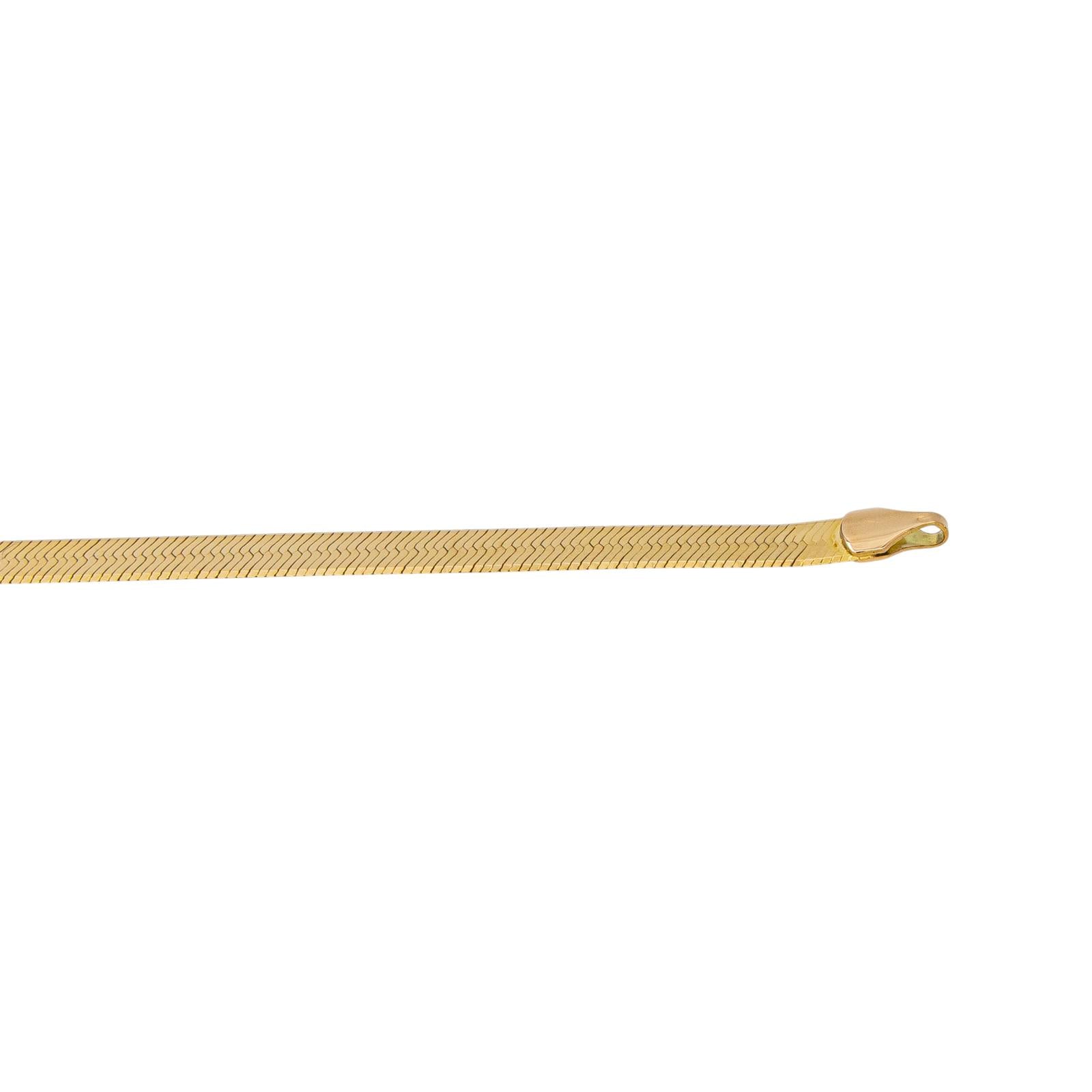 Yellow Gold Mirror-Finish Link Necklace
