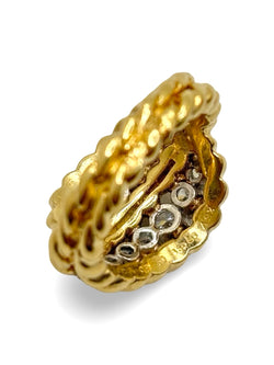 VAN CLEEF & ARELS Cocktail Ring in yellow gold and diamonds